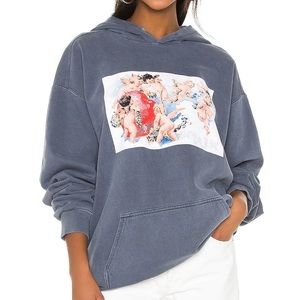 Boys Lie Denim Hoodie in Denim One Size